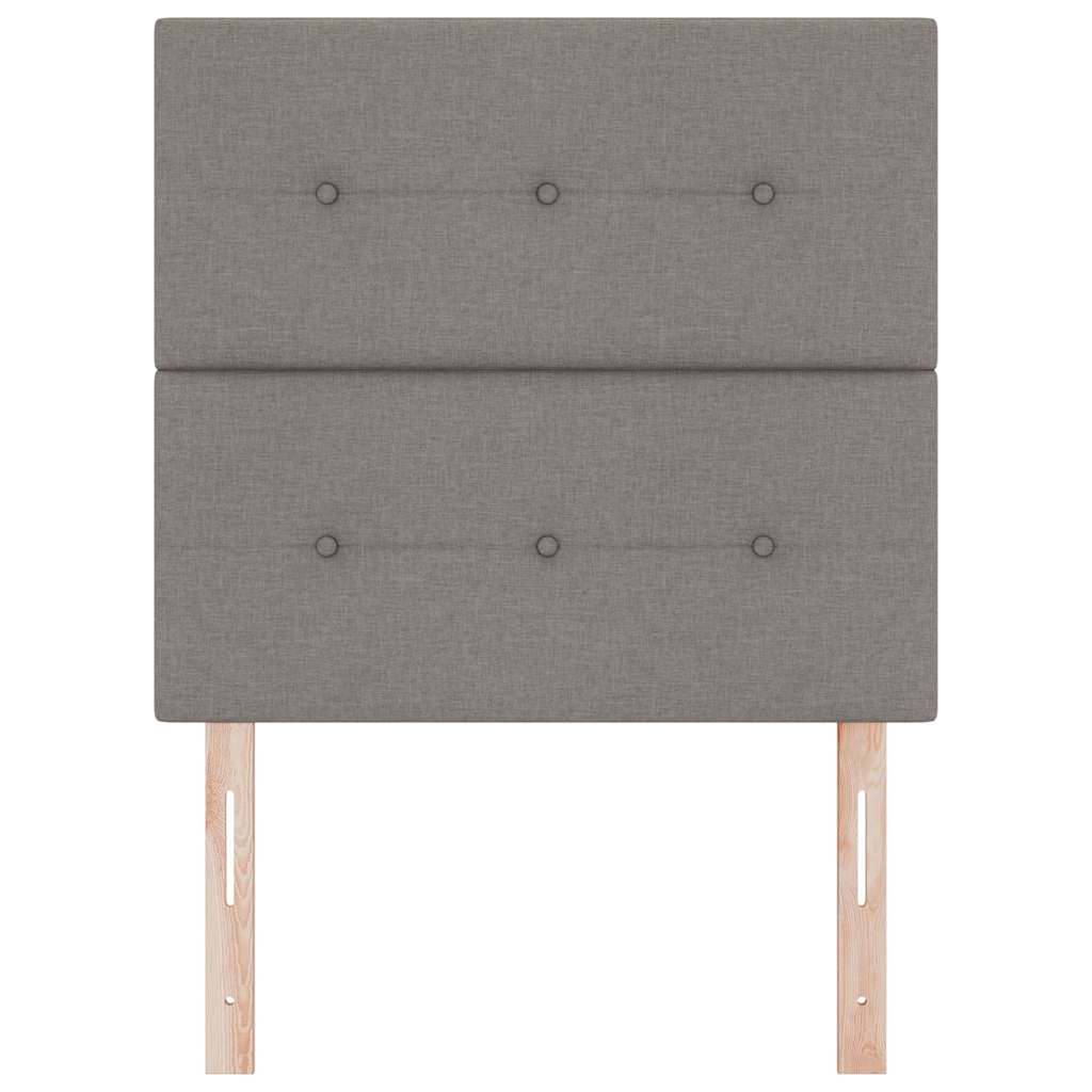 Headboard Height Adjustable with Headboard Taupe 100 cm Fabric
